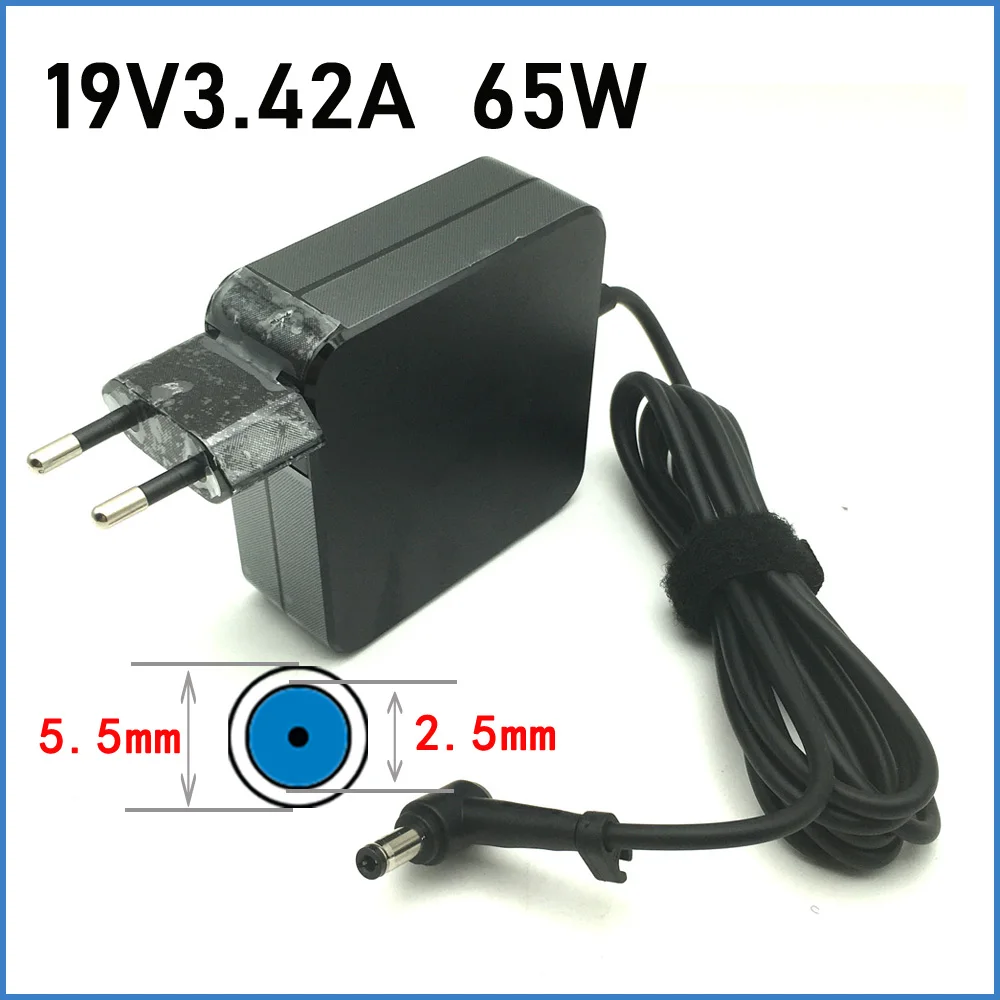 Cargador de ordenador portátil genuino de 65W para Asus Q551L X551M X555L X550C U56E Q301L R554L S400C S500C cable de alimentación adaptador de CA