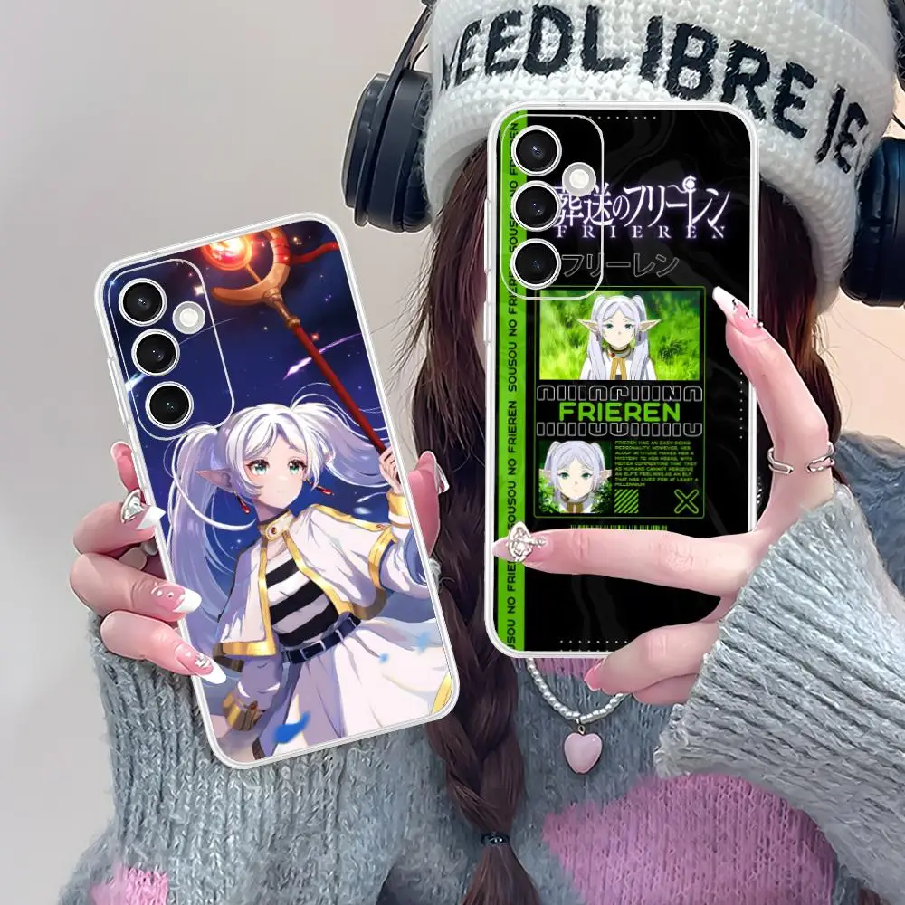 

Sousou no Frieren Mobile Phone Case for Samsung Galaxy S25 S24 S23 S22 S21Plus FE Ultra Clear Colour Protective Smartphone Cover