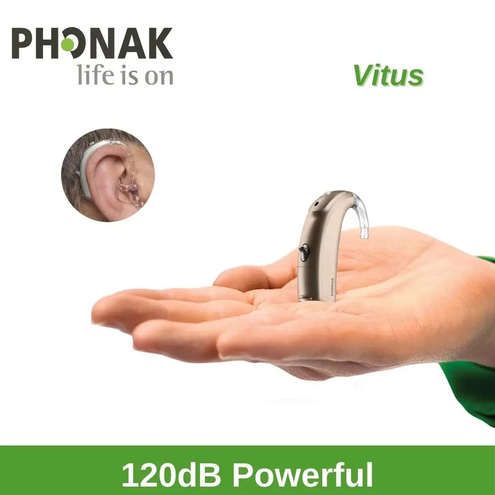 

Phonak Vitus Hearing Aids Original 120dB Strong Power Hearing Aid For Severe Deafness,6 Channles Programmable Ear Care Aids