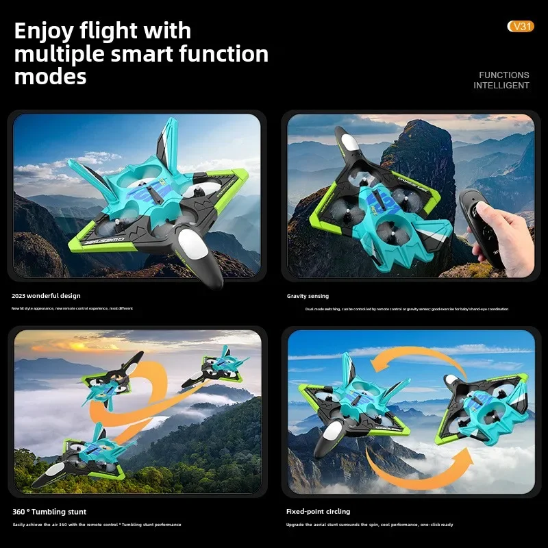 4K High Definition Aerial Photography Fixed Wing Model Drone Toy RC Plane  Vertical Takeoff and Landing Quadcopter Aircraft Foam