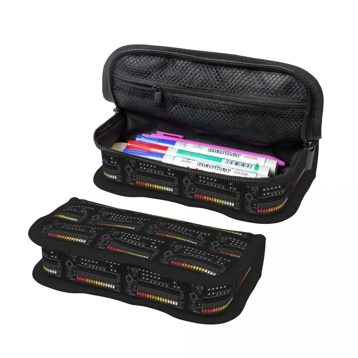 808 Vintage Drum Machine For Electronic Musician Pencil Case for Boys Girls School Pen Box Pencil Bag Stationery Pen Holder Bag