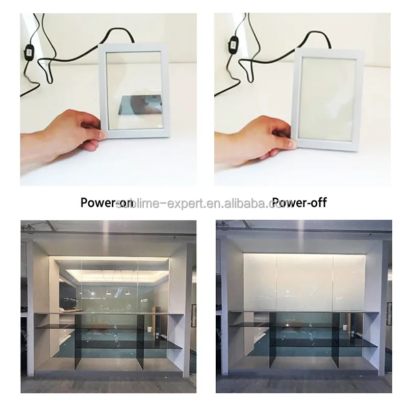 Electric Smart Tint Self Adhesive PDLC Film Smart Home Electric Frosted Glass Film for Window and Door PDLC Smart Film for Glass