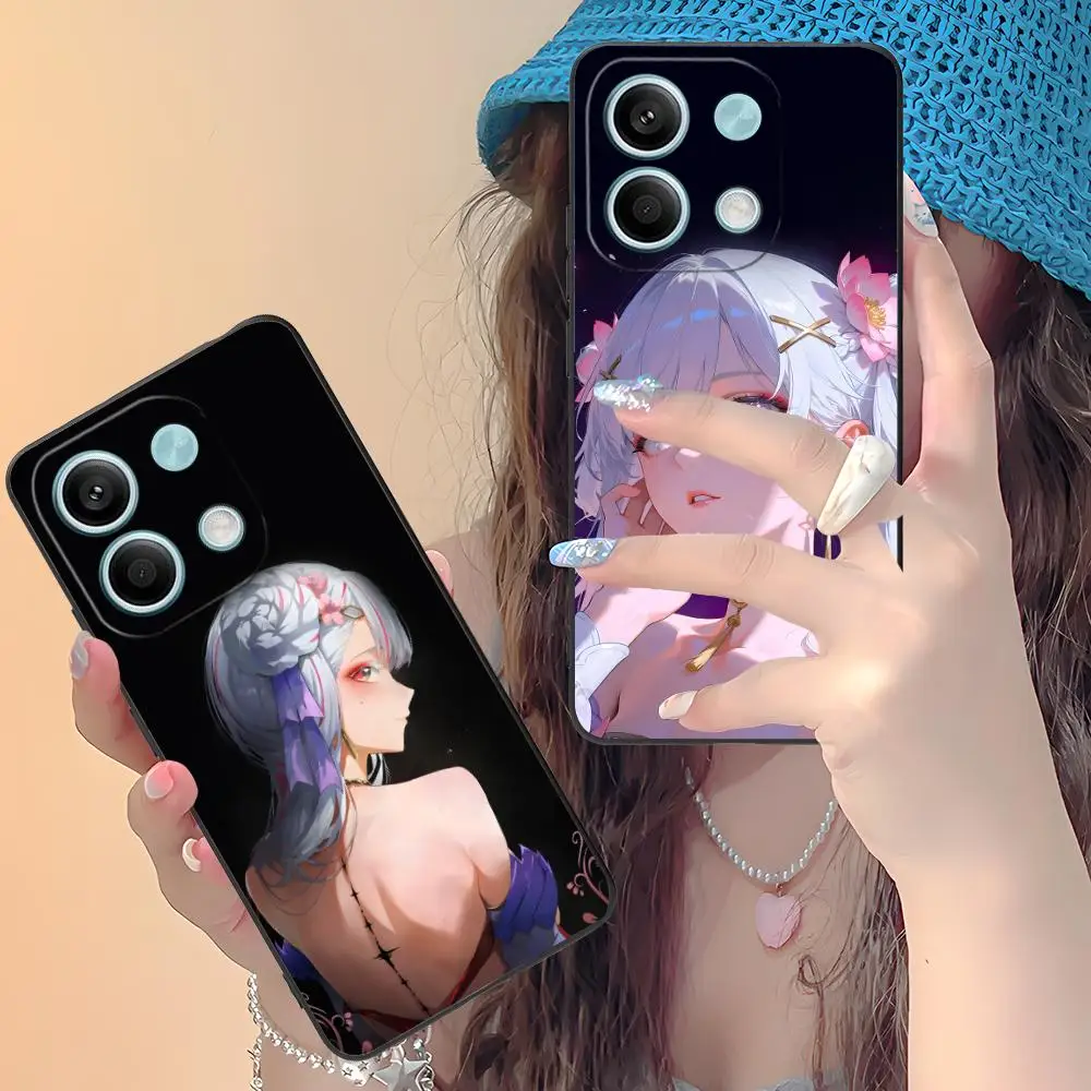 

Чехол для телефона Wuthering Waves Jinhsi для Xiaomi Redmi Note 14 13 12 11 A5 3 2 1 Pro Plus 4G 5G с цветным принтом, красивый чехол