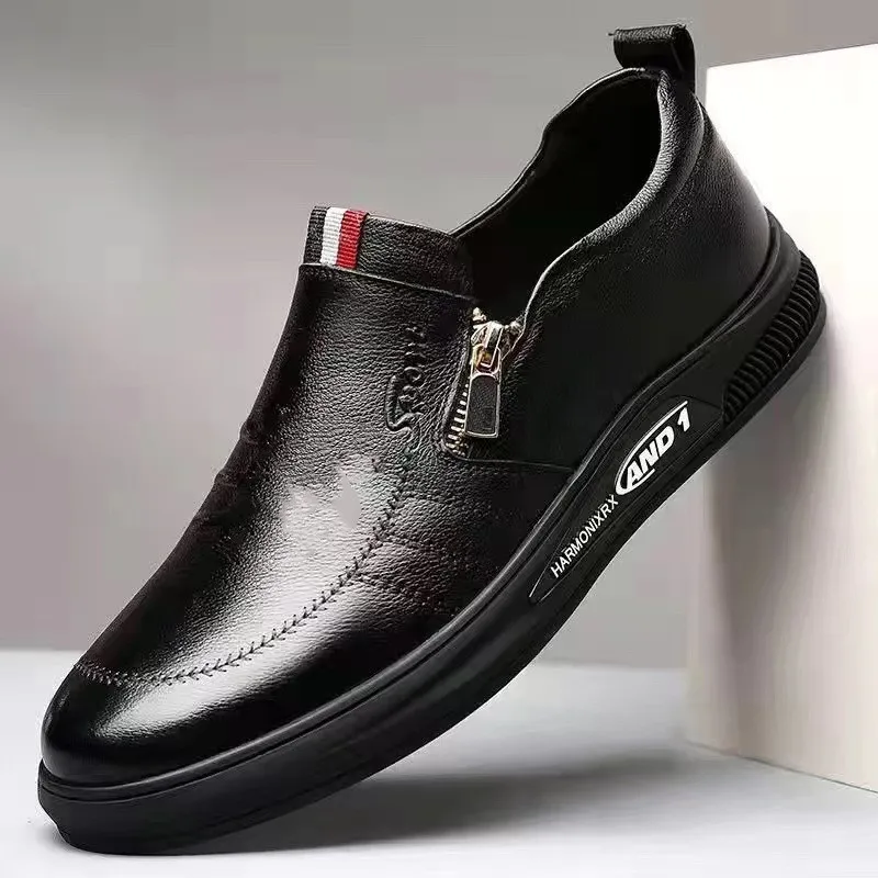 Men Shoe Men Loafers Trend Versatile Breathable Leather Shoe Soft Soles Casual Shoe Men Sneakers Sapato Para Hombre Zapto Flats