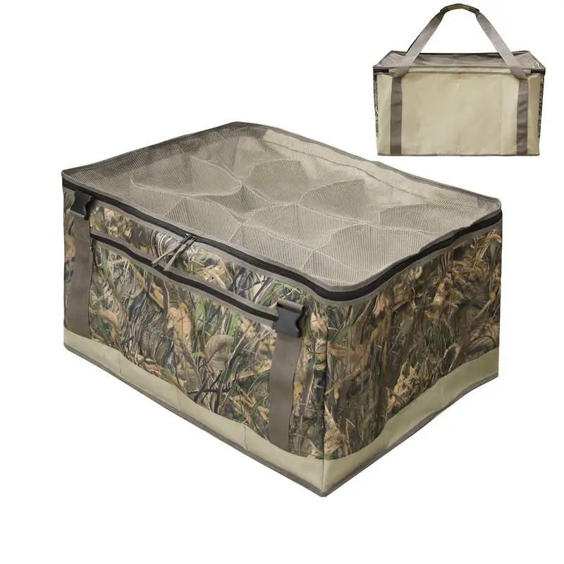 

Duck Hunting Bag 12 Slots Decoy Protection Bag Camouflage Printing Padded And Adjustable Shoulder Strap Bottom Drains Turkey