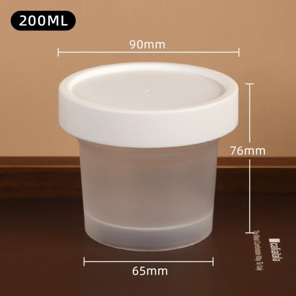 10Pcs Transparent Yogurt Pudding Jars Sealed with Lid Food Storage Container Stackable Reusable Fresh Keeping Box Kitchen