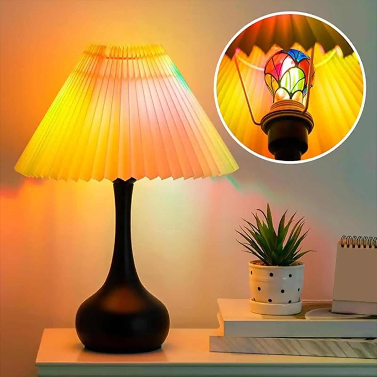 

Витражные лампочки E26, цоколь, лампа 6 Вт, лампа для внутреннего дома, комнаты, сада, балкона, ресторана, магазина, бара, ночного Рождества