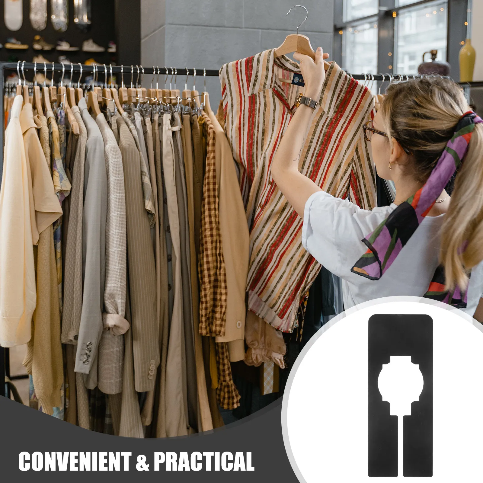 

40Pcs Plastic Clothing Size Dividers Hanging Closet Organizers Size Markers Easy Use Closet Dividers for Hanging Clothes