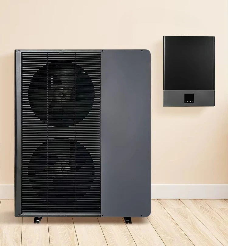 Split Type A+++ Air to Water Heat Pump, EVI DC Inverter, R290/R32, WIFI Control, CE Certified, -30℃ Low Temp Heating
