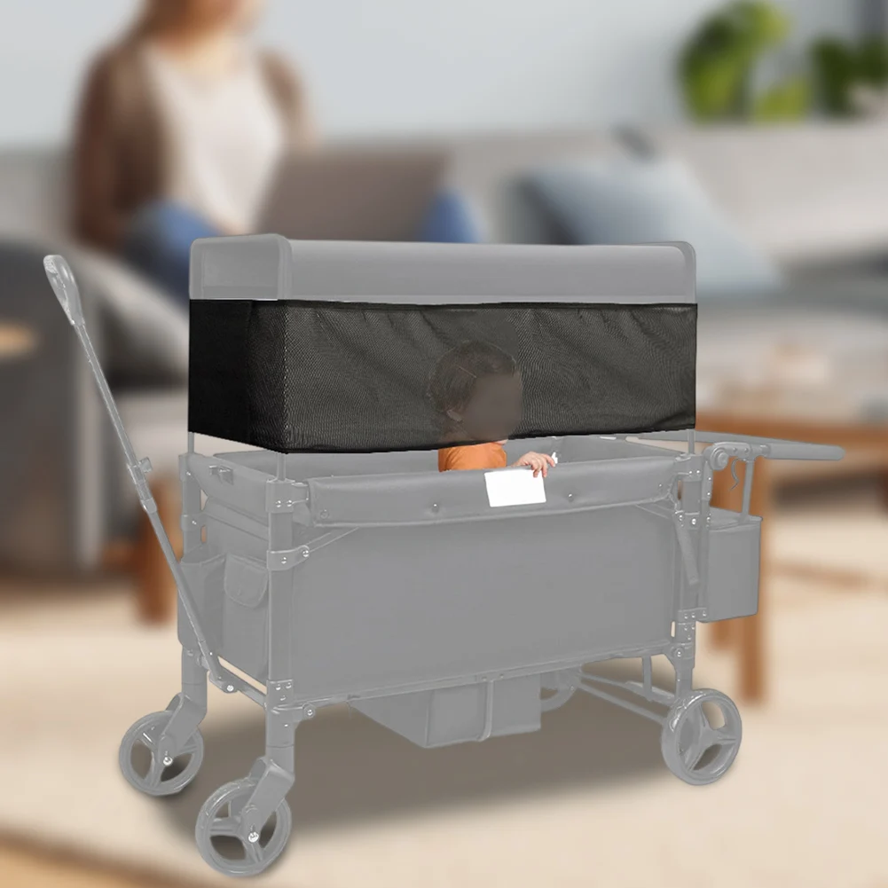 

Stroller Wagon Sunshade Net For Wonderfold W4 W2 Breathable Mesh Net Cover Sun Protection Breathable Mesh Safety Anti-Slip