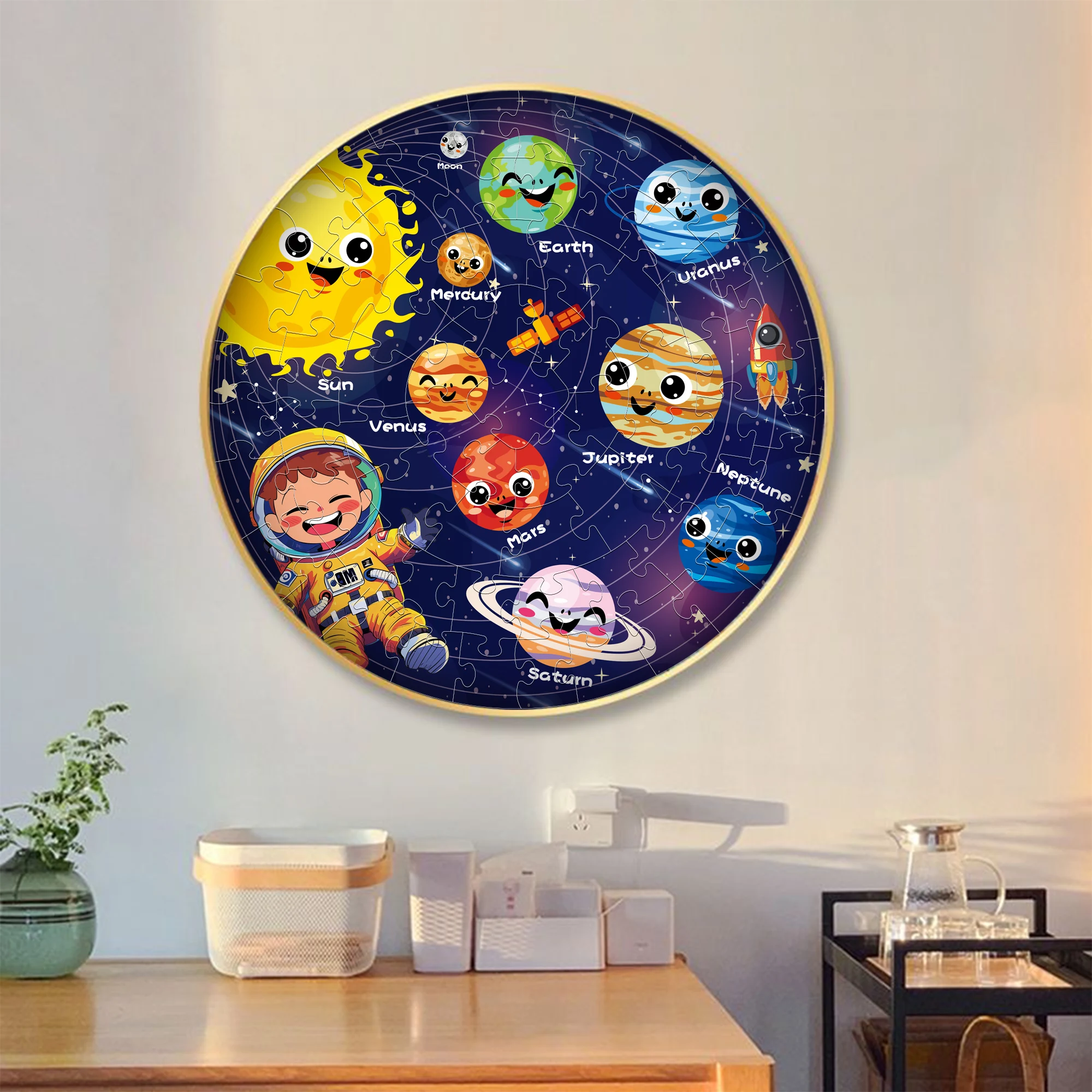 Lustige leuchtende Puzzles für Kinder, 70-teiliges kreatives Bodenpuzzles, frühes pädagogisches Lernspielzeug für Kinder ab 3 Jahren, Jungen und Mädchen