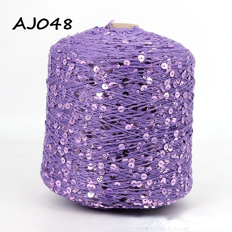 50G Golden Sequin Yarn for Knitting Craft Projects