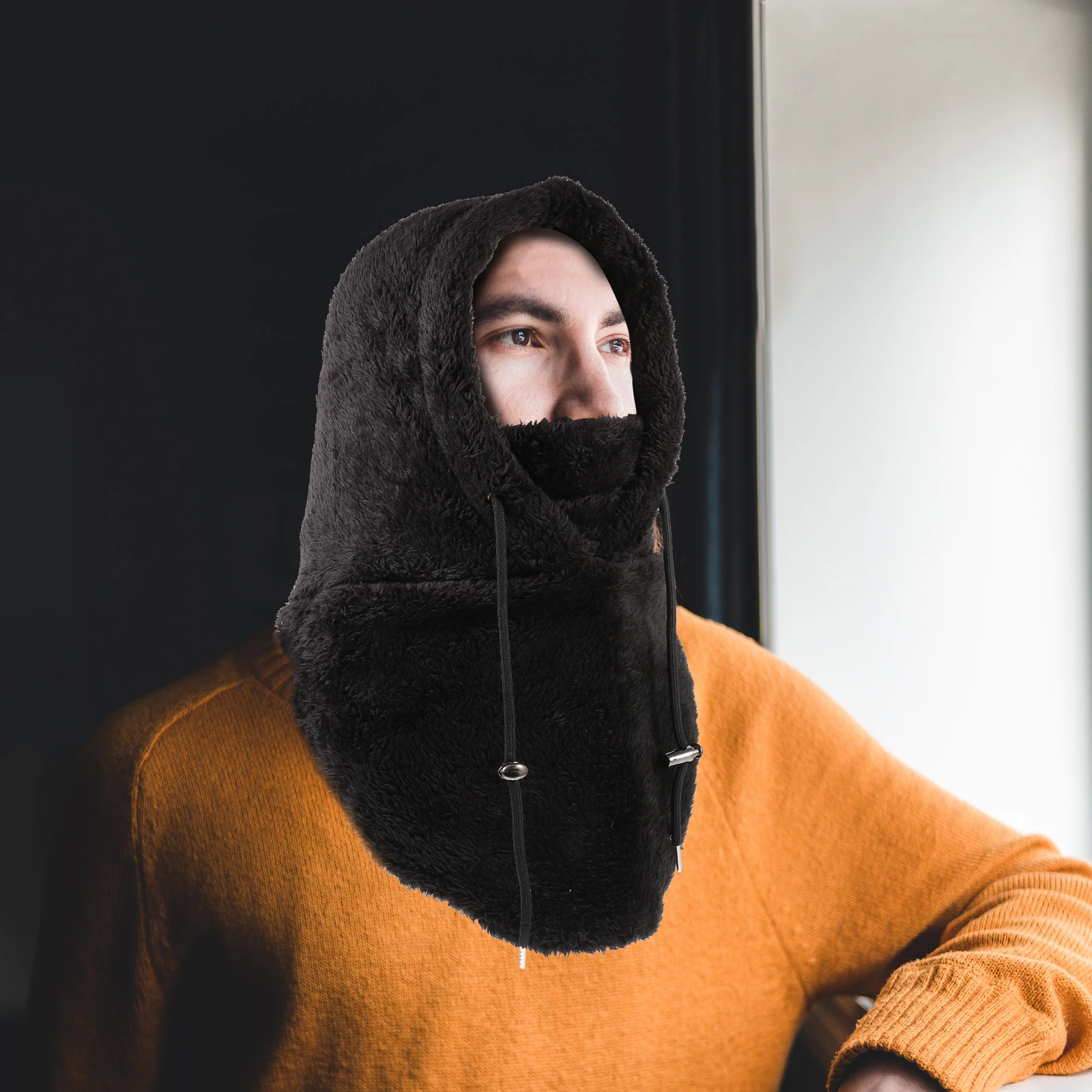 

Winter Thickened Scarf Facial Hood Windproof Neck Cover Anti cold Warm Head Outdoor Riding