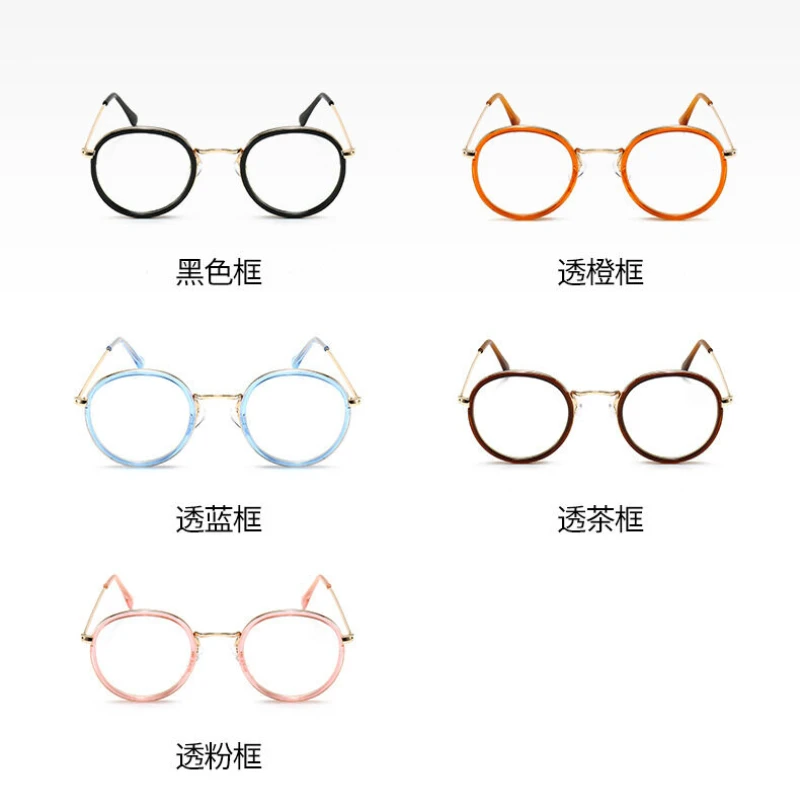 YCCRI Blue Light Blocking Reading Glasses Round Frame Presbyopic Glasses Men and Women Fashion High-Definition Anti-Blue Light