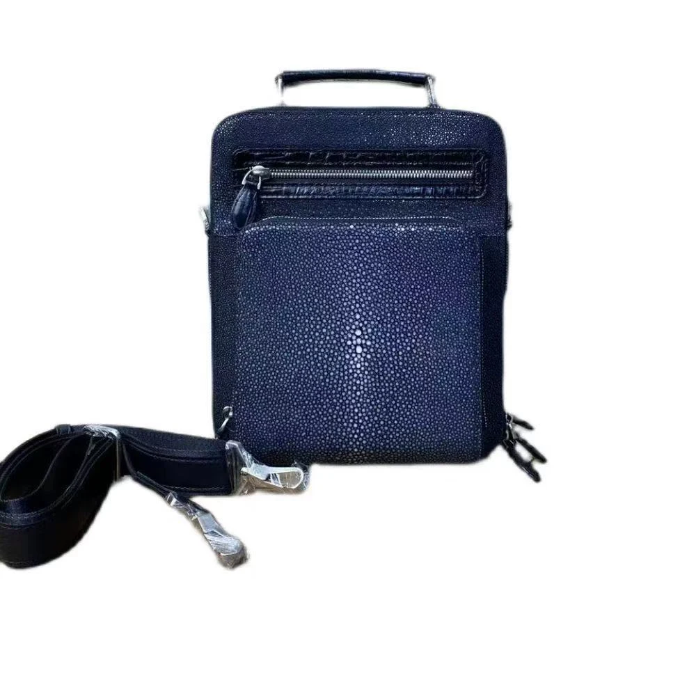 

yingshang new men handgbag male stingray skin bag single shoulder bag