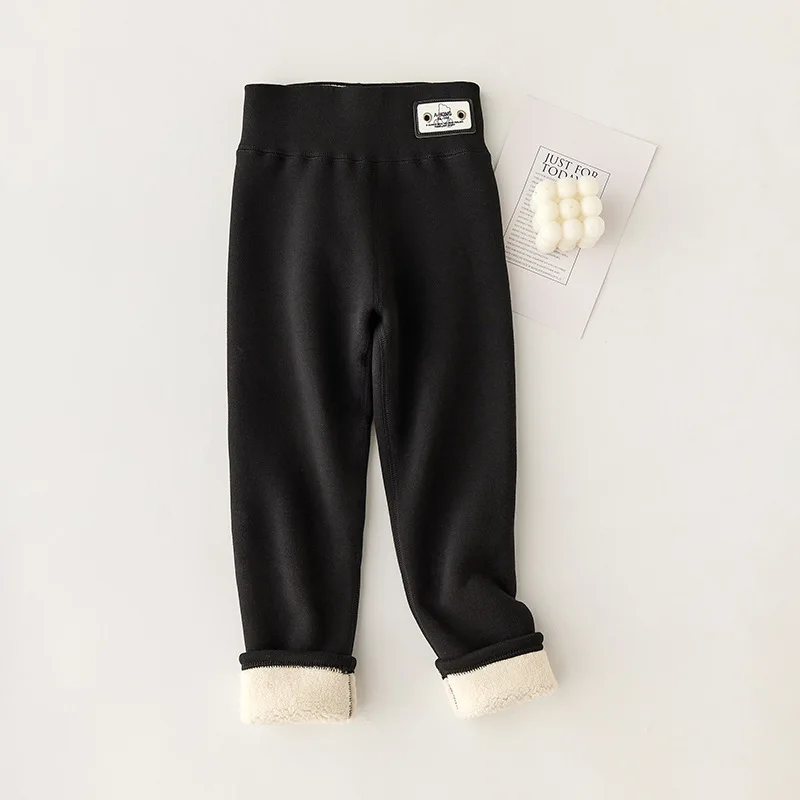 Leggings caldi spessi foderati in pile per ragazze Collant termici invernali per bambini Jeggings elasticizzati super morbidi Pantaloni da neve per bambini grandi