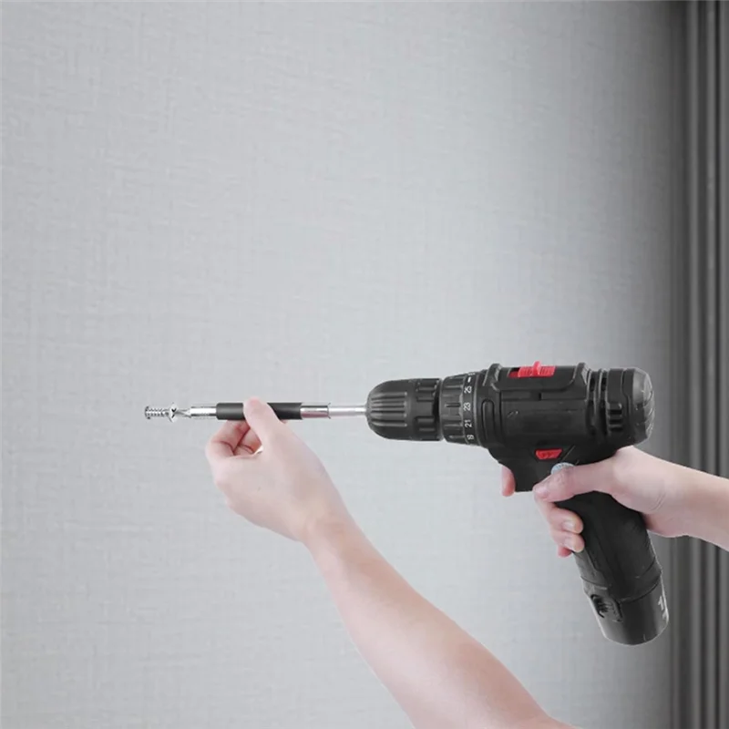 【Neuverkauf】 Kohlefaser-Bohrer-Verlängerungs-Bithalter, 1/4 Zoll Sechskant, magnetischer Bithalter, 3,1/4,7 Zoll und 5-teiliges Verlängerungsset