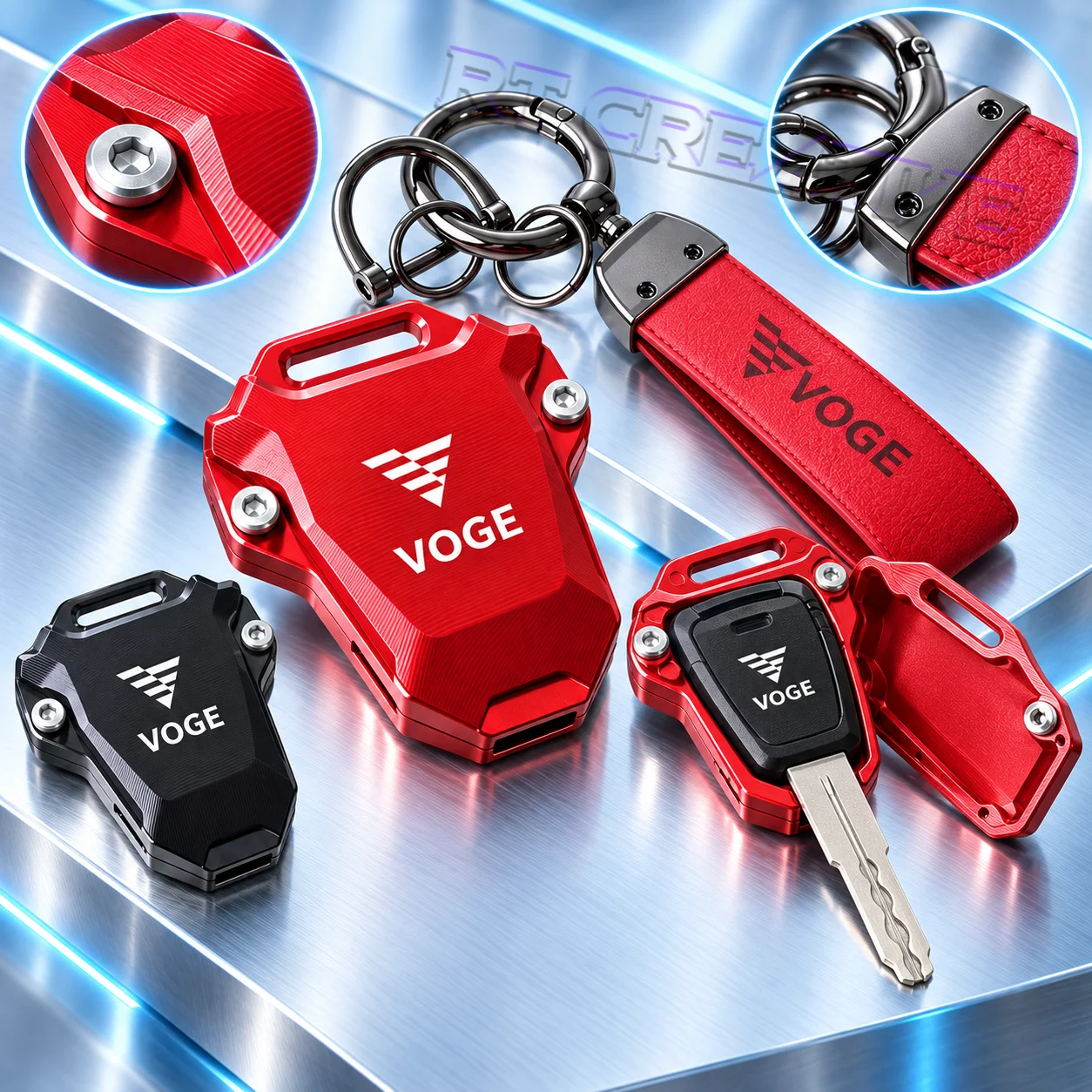 Anti-scratch Key Shell Cover With Key Lanyard Fit VOGE CU250 CU525 CU625 DS525 Motorbike Decoration Accessories