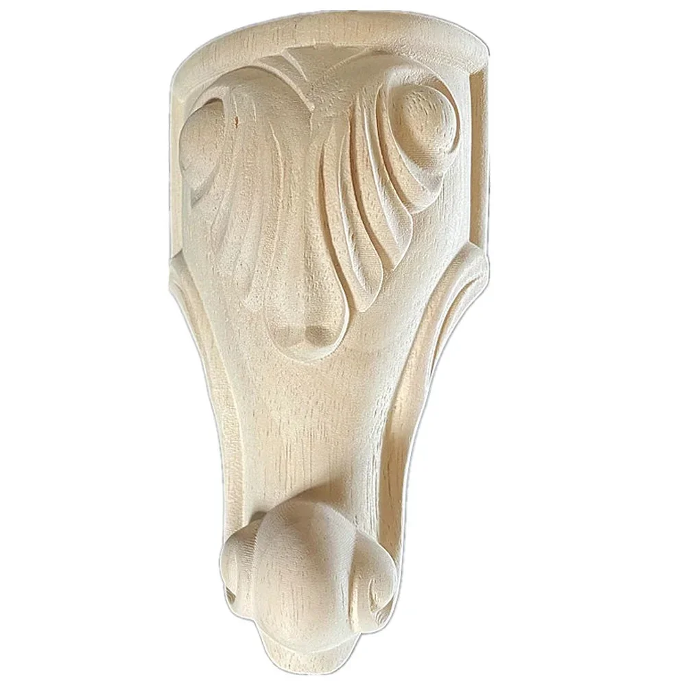 1PC 15cm 18cm European Style Decoration Crafts Accessories Home Decor Cabinet Seat Feets Furniture Foot Legs Vintage Wood Carved