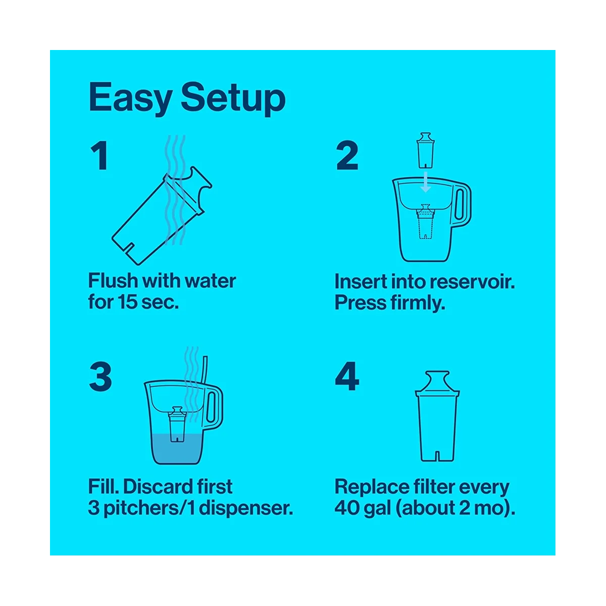 6 pezzi per edizione standard o filtro dell'acqua del rubinetto classico