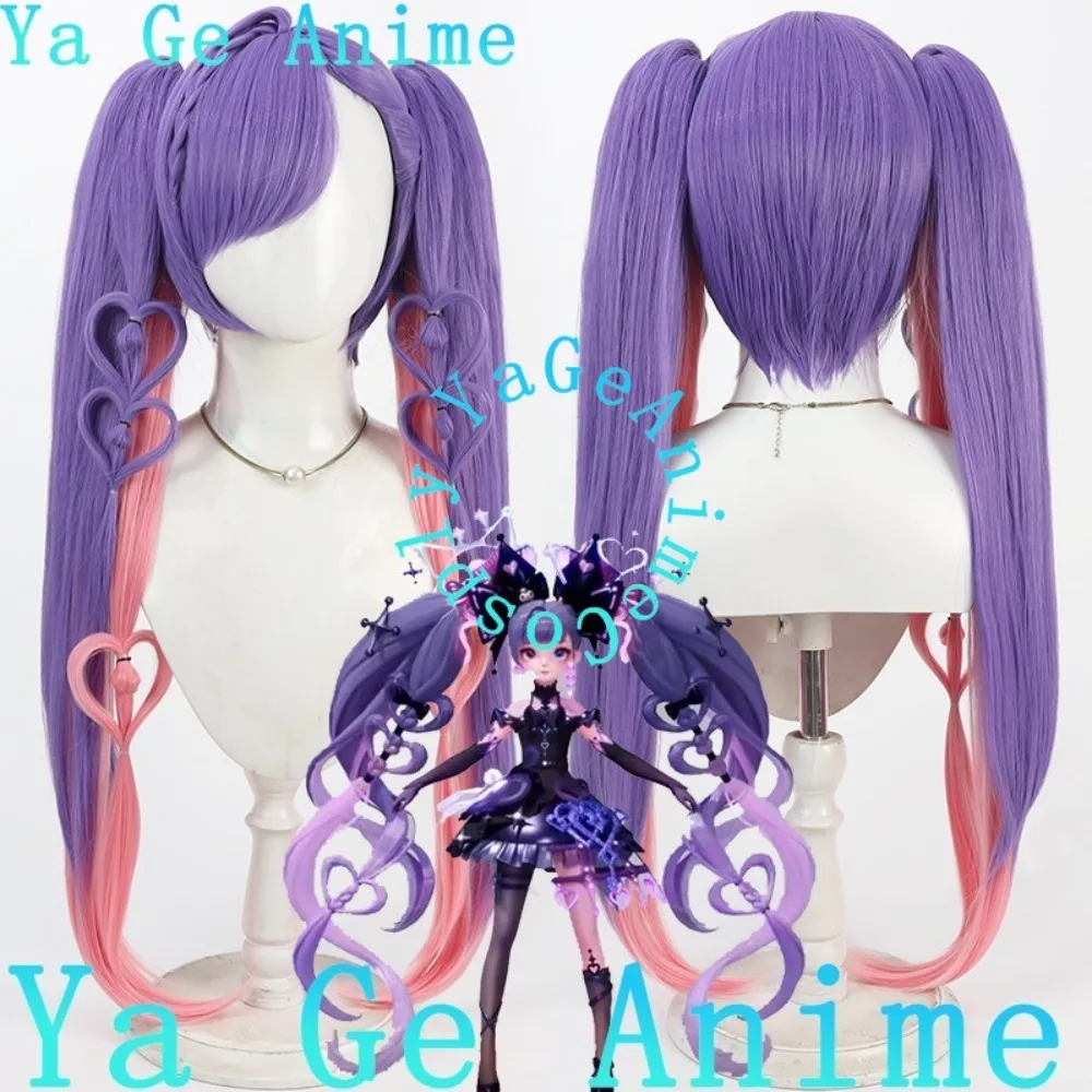 متجر Ya Ge أنيمي شرف الملوك أنجيلا شعر مستعار تأثيري ذيل حصان هالوين أنيمي لعبة عرض الواقع شعر مستعار شخصية #2