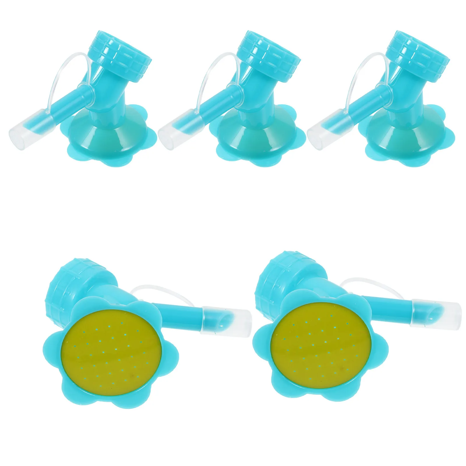 5pcs Gardening Tools Durable Plastic Watering Nozzle Even Flow Control Ideal for Plants Flowers Balcony Yard Greenhouse Sky blue