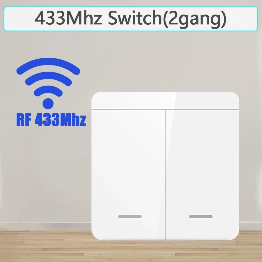 Drahtlose Licht Wand Schalter Relais Empfänger RF 433Mhz 1/2/3Gang Panel Schalter Fernbedienung Interruptor für LED Lampe 10A 110V 220V