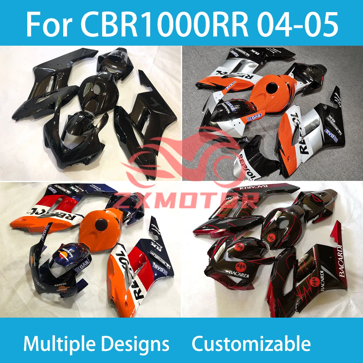 

Fairings Body Set CBR 1000RR 2004 2005 Motorcycle ABS Accessories Fairing Kit for Honda CBR 1000 RR 04 05