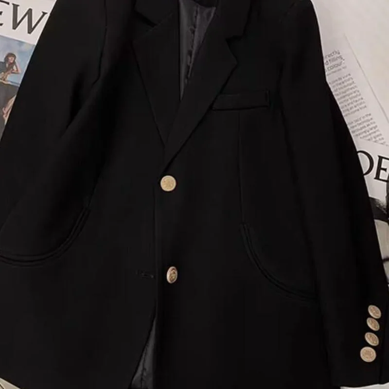 Kawaii فتاة الموضة مثير الربيع والخريف منتصف طول دعوى سترة طويلة الأكمام معطف طالب الكرتون ملابس نسائية عادية البدلة #4