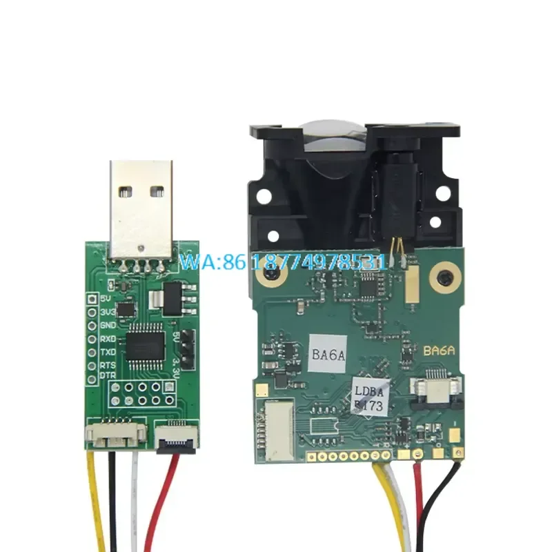 Wmwmnu New Industrial Auto 150m Single Point Distance Measuring Sensor Serial Port USB TTL to PC for Arduino Range