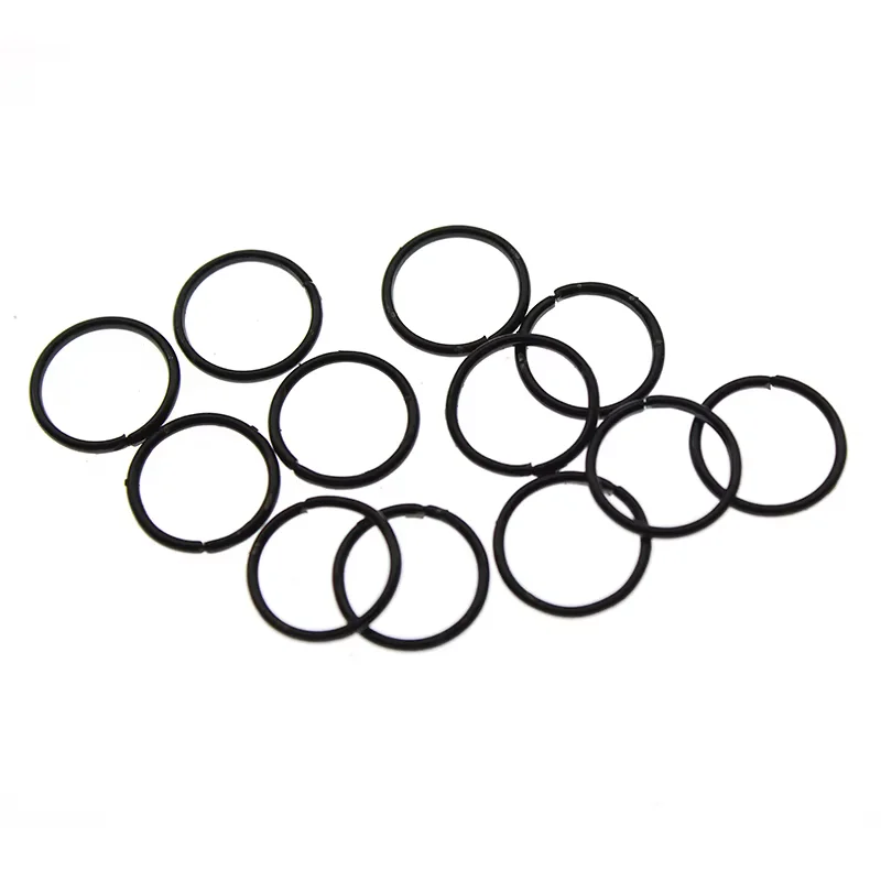200-100 Stück 3-16mm Silber-Gold-Sprengringe Einzelschlaufen Offene Sprengringe & Spaltringe Verbinder für DIY Armband-Schmuckherstellung – Detail 4