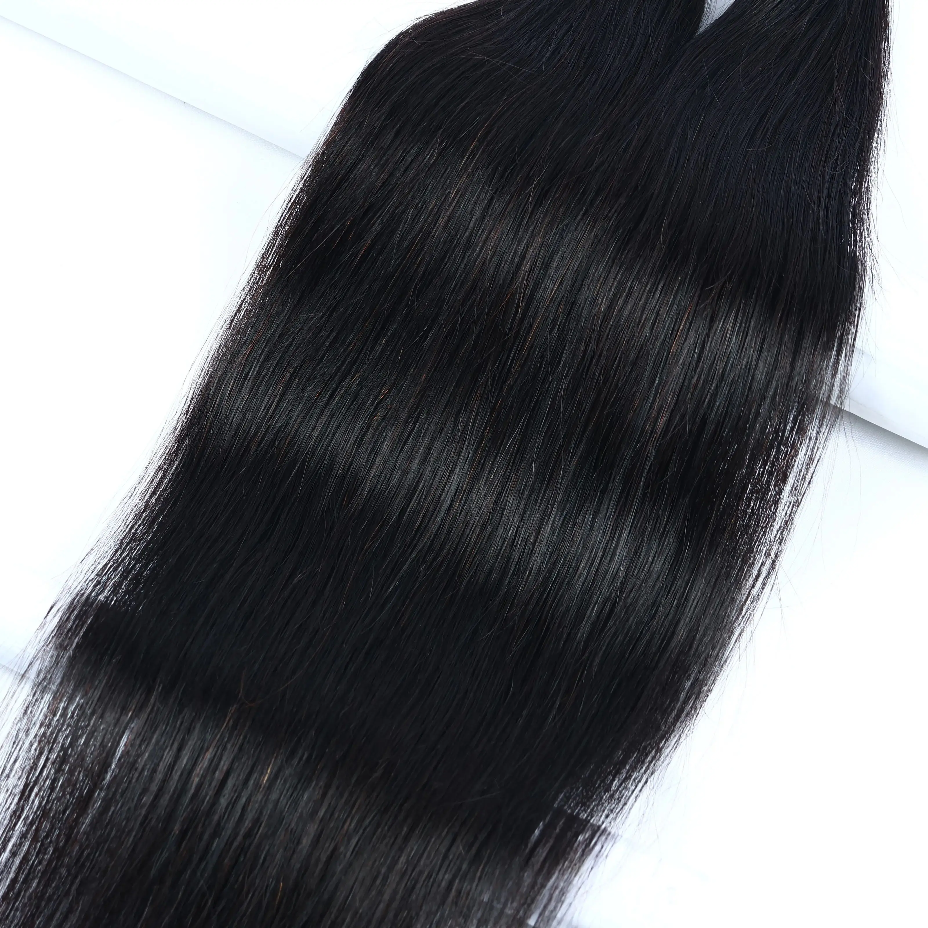 البورمية حريري مستقيم السائبة الشعر للتضفير 10-28 بوصة بوهو الضفائر السائبة شعر مستعار بشري لتضفير اللون الطبيعي