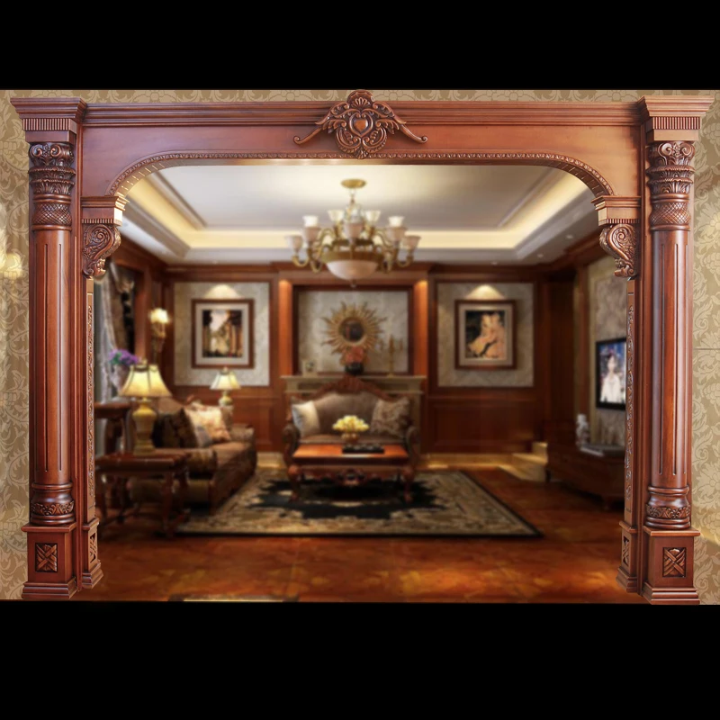 

Customized American Luxury Solid Wood Balcony Bag Window Cover Kitchen