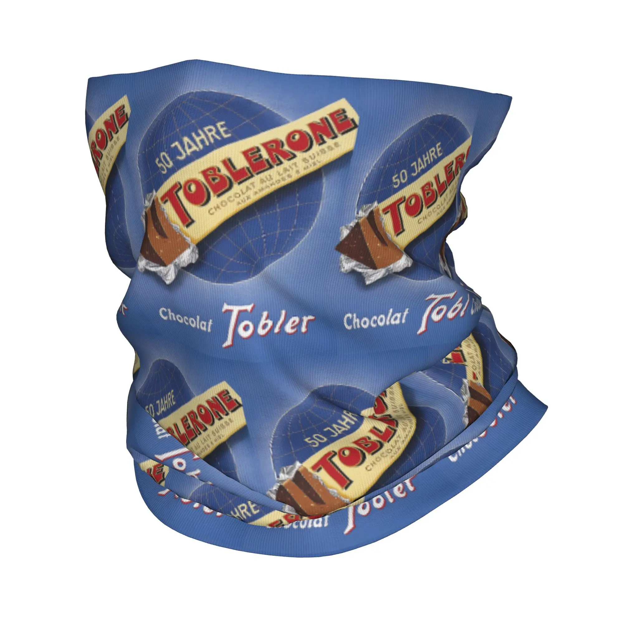 

Chocolat Tobler Toblerone 1959 Tim Print Bandana Neck Gaiter Printed Mask Scarf Warm Headband Hiking Fishing For Men Women Adult
