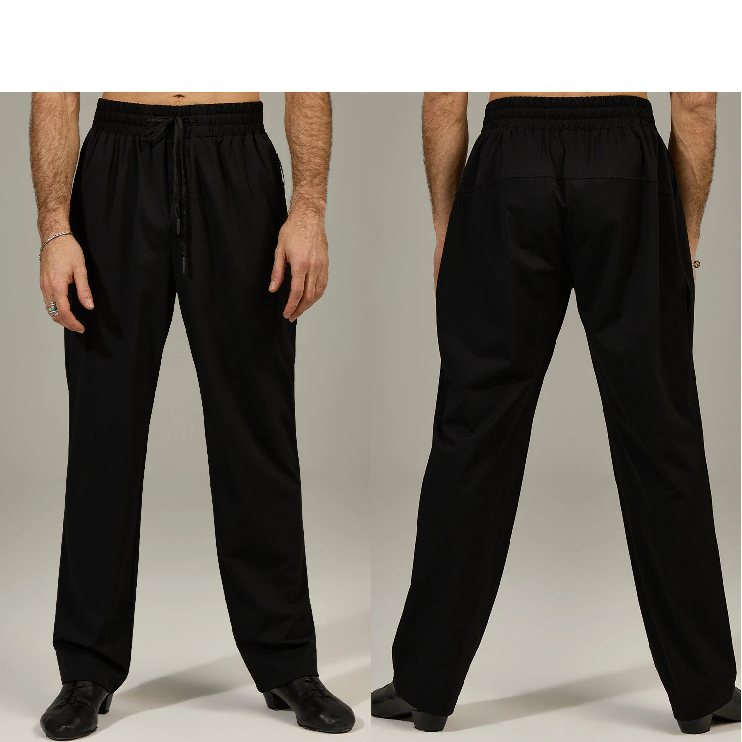 

2026 New Elastic Drawstring Sweatpants Latin Dance Pants For Men Samba Chacha Tango Adult Male Latin Practice Pants DQS22172