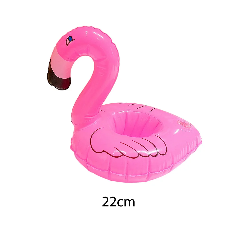 1-5 pçs suporte de copo inflável flamingo suporte de bebida piscina flutuador piscina brinquedo festa decoração bar coasters piscina acce