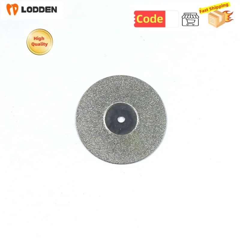 Lodden Dental Diamantscheiben, 0,15/0,19/0,20/0,3/0,4 mm, ultradünne, seitliche Körnung, Trennscheiben-Werkzeug, 10 Stück Dentallabscheiben