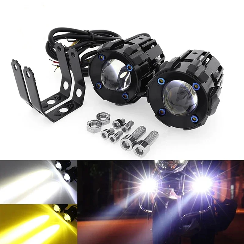 NEW Motorcycle LED Headlight Worklight Spotlight Fog Light High Beam Super White 60W 3000LM For Yamaha Honda SUVs Truck Motor