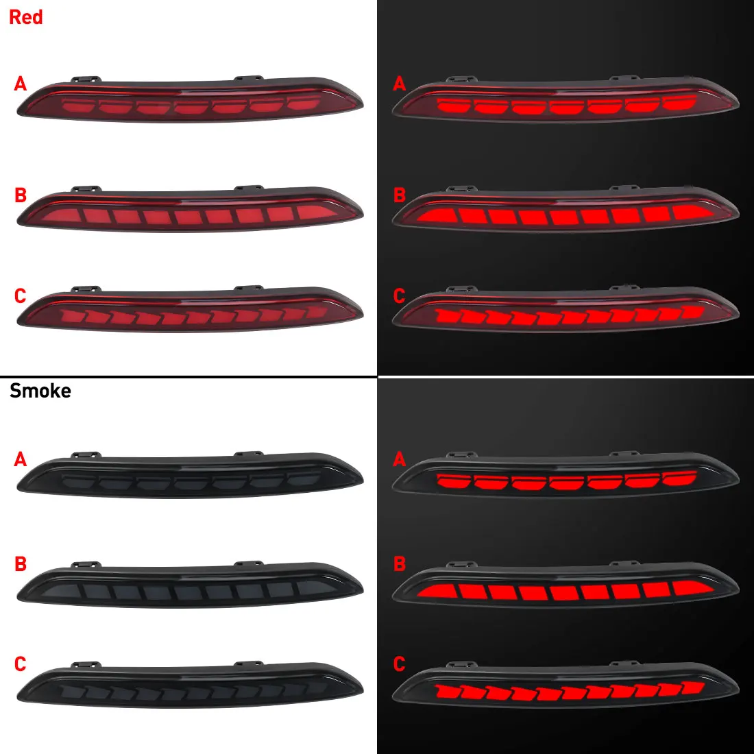 LED Brake Reflector Lamp Rear Bumper Light For Honda Civic Hatchback 2021 2022 2023 Auto Dynamic Turn Signal Car Accessories 12V