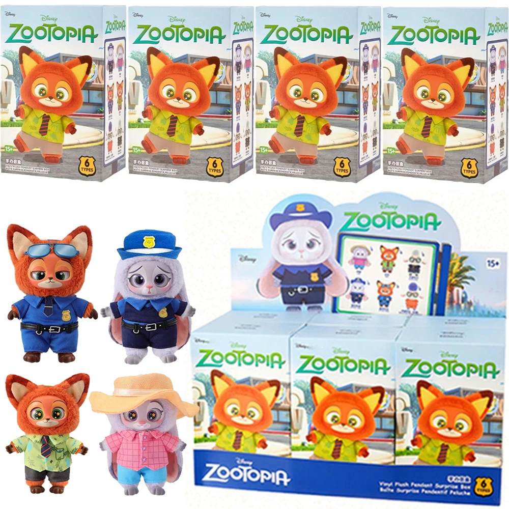 

Disney Zootopia слепая коробка виниловая серия Mystery Box модная слепая коробка игрушки фигурка кулон милые сумки для девочек подвески куклы подарки ﻿