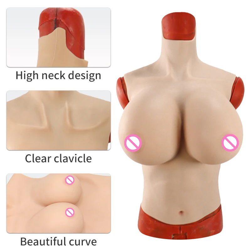 Cheap K Cup Big Boobs Natural Realistic Fake Silicone Female Breast Forms For Man To Woman Cosplay Cross-Dressing Trans