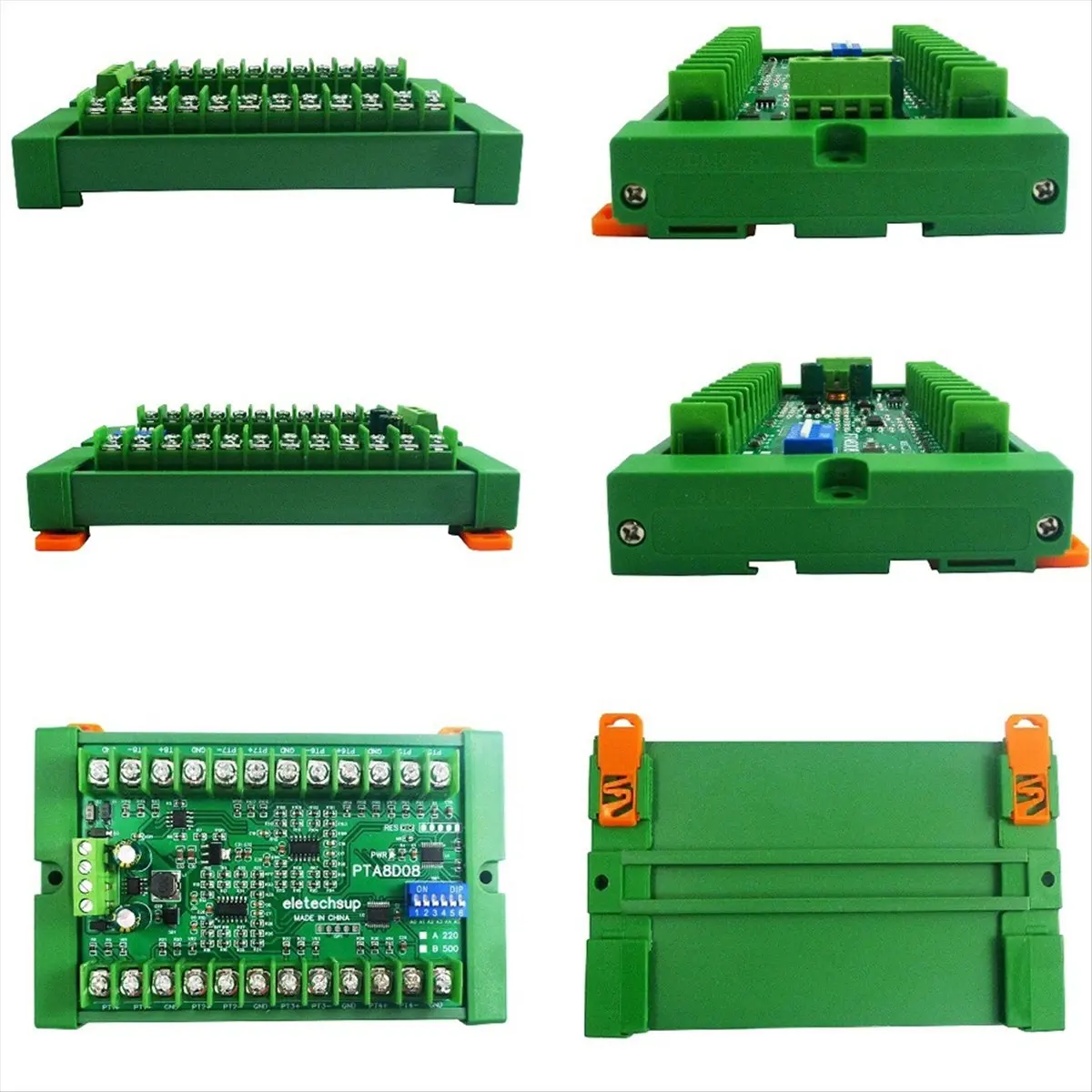 【▶♦△POPULAR PICK】 8AI RS485 Analog Input PT100 RTD RS485 Temperature Sensor Acquisition Module Replace K Thermocouple B