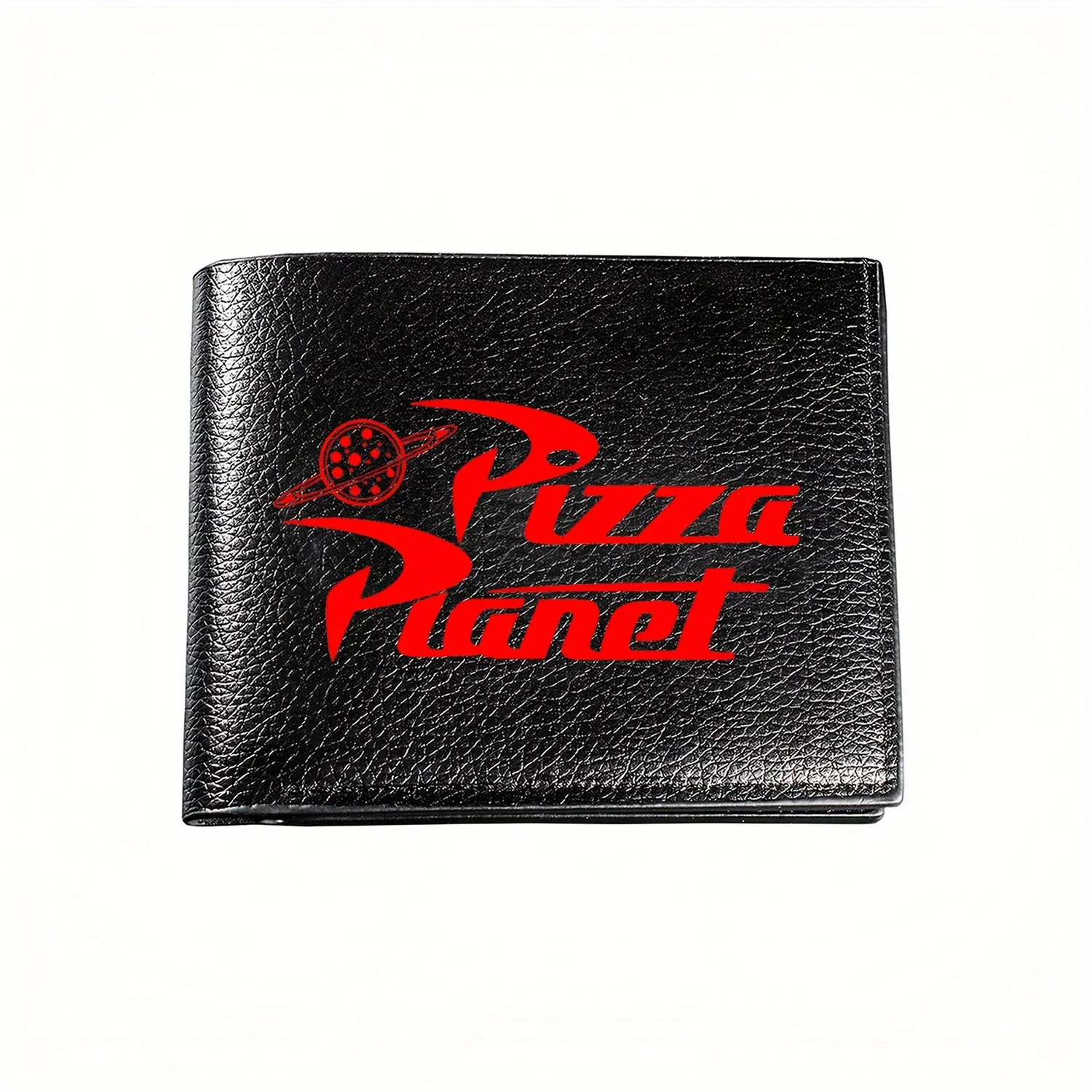

Мужской кошелек в стиле Pizza Planet с логотипом: деловой мужской повседневный элегантный простой практичный качественный кошелек с стильным принтом и графикой Cr