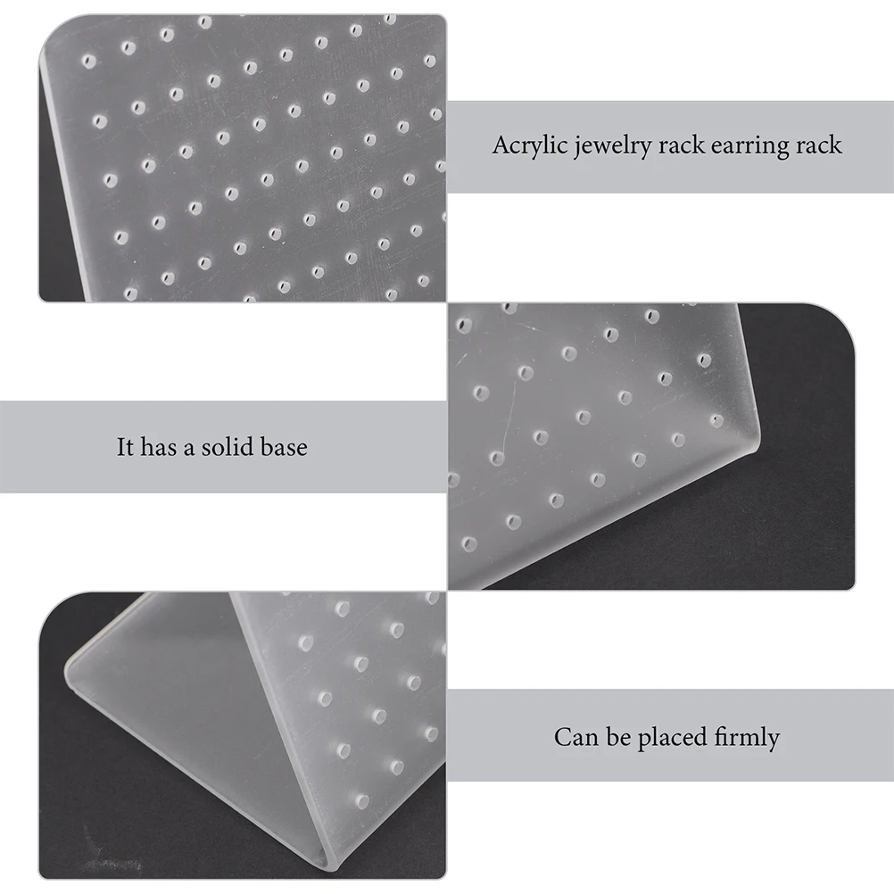 

Acrylic Earring Holder Jewelry Stud Display Storage Stand Earrings for Selling Studs Organizer Rack