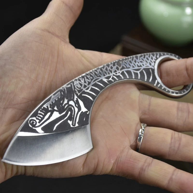 

2,2-дюймовый мини-нож, небольшой портативный нож, стальная ручка 7Cr17MoV, острый универсальный дизайн, мульти-барбекю, кухонные ножи Longquan