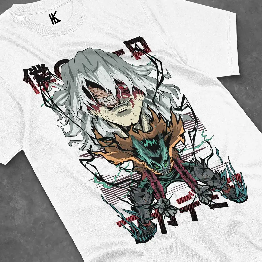 Deku Vs Tomura  Shirt All Might Boku No Hero  T-Shirt Katsuki Midoriya Shoto Dabi Cotton