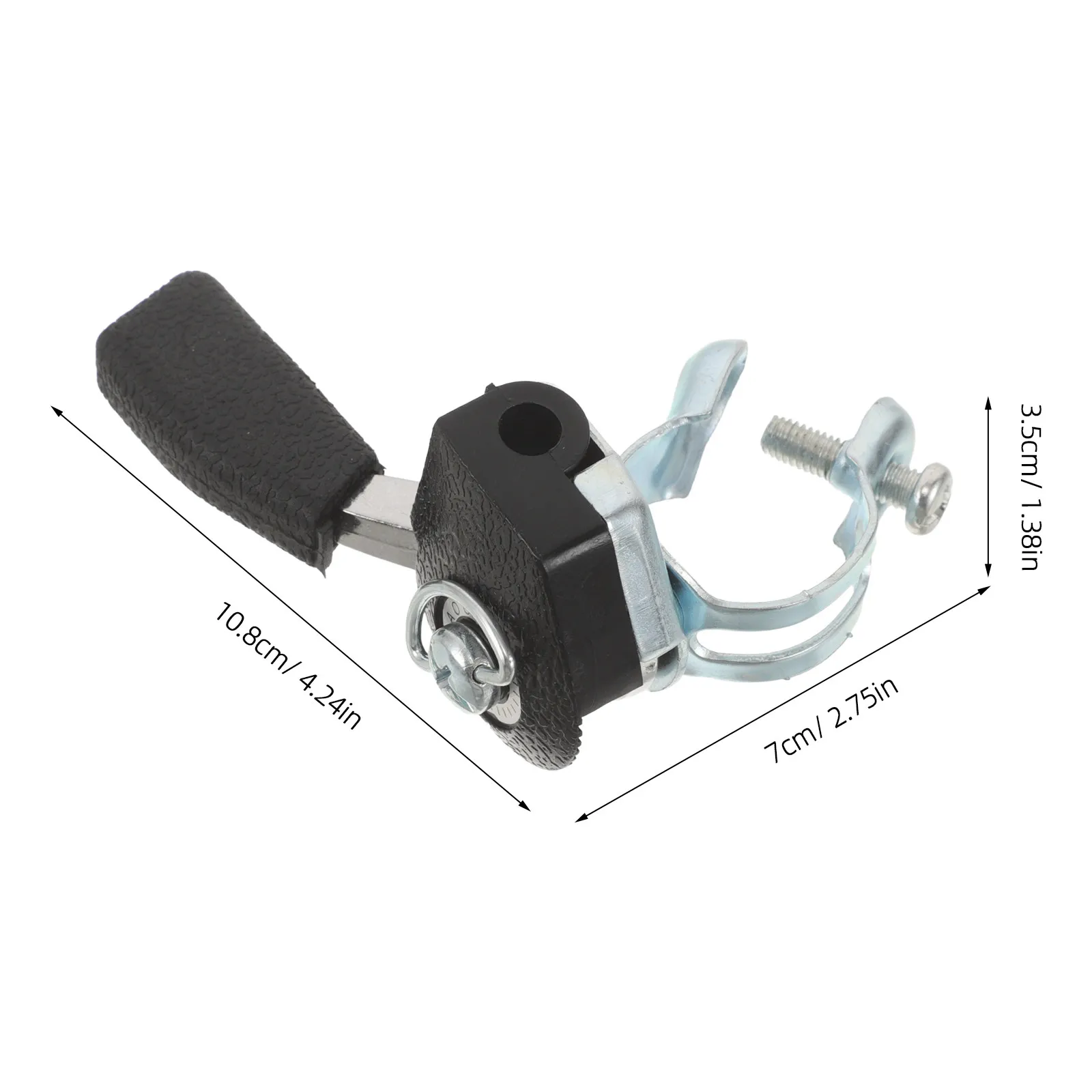 4Pcs Aluminum Throttle Lever Assembly Thumb Shifter for Go Kart Atv Lawn Mower Golf Cart Replacement Metal Handlebar Clamp