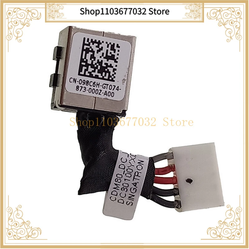 NEW DC Power Jack Cable For Dell Latitude 5580 E5580 M3520 098C6H DC30100ZB00