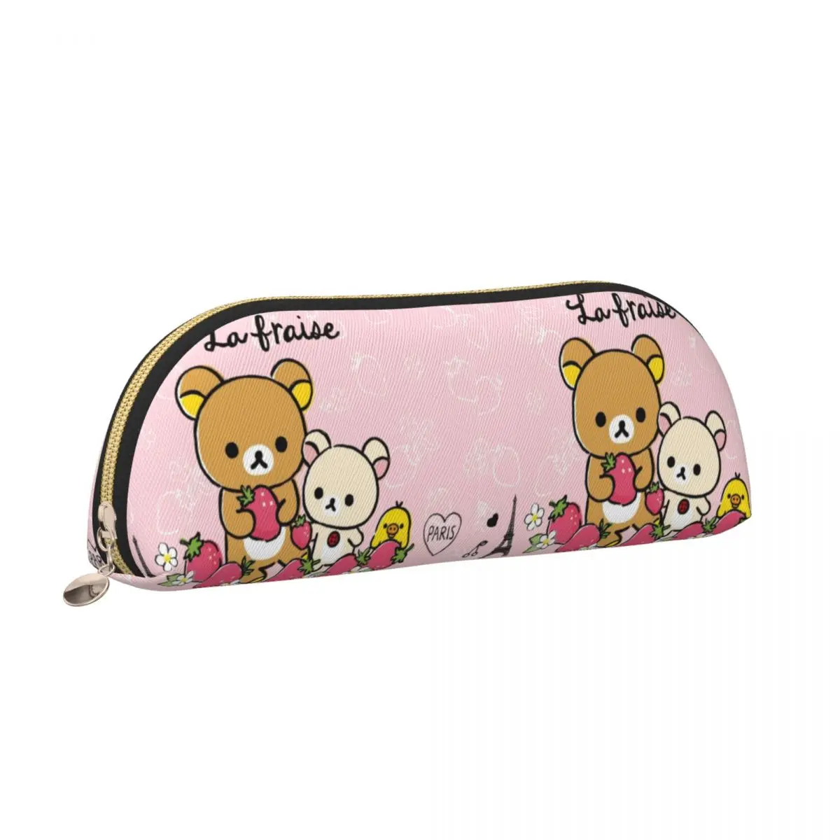 Rilakkuma Sakura Pencil Cases Pen Holder Storage Stationery Supplies Large Capacity Pen Box Pencil Bag for Kids Gifts