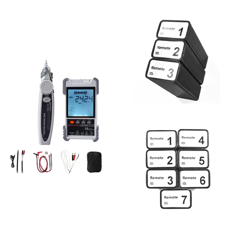 

ET618 Network Cable Tester With LCD Display Analogs Digital Search POE Test Cable Wiremap Tester ID Mapping Tool